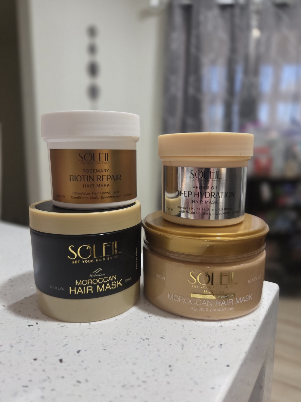 Hair Mask Bundle Of 4~~ Moroccan, Bbiotin Repair, Argan Oil Deep Hydration